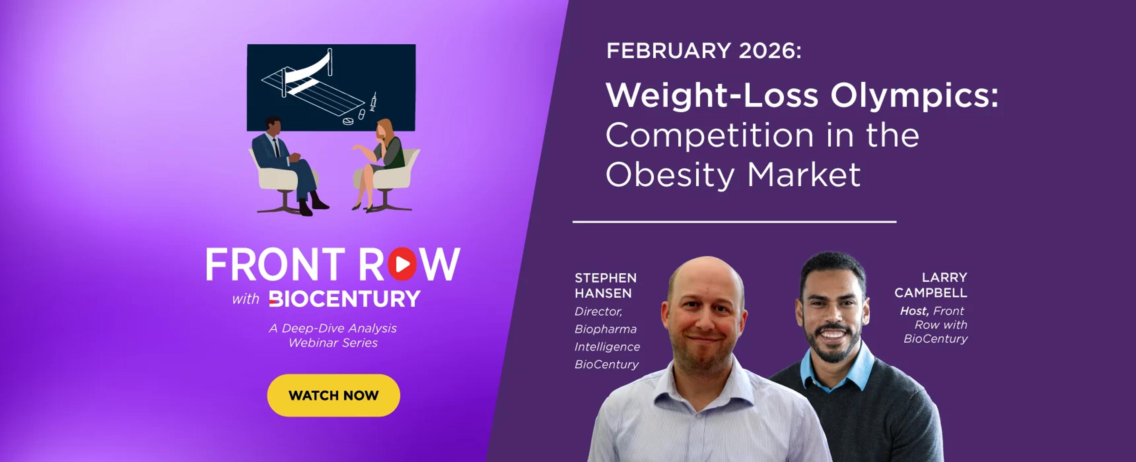 Front Row with BioCentury: Competition in the Obesity Market