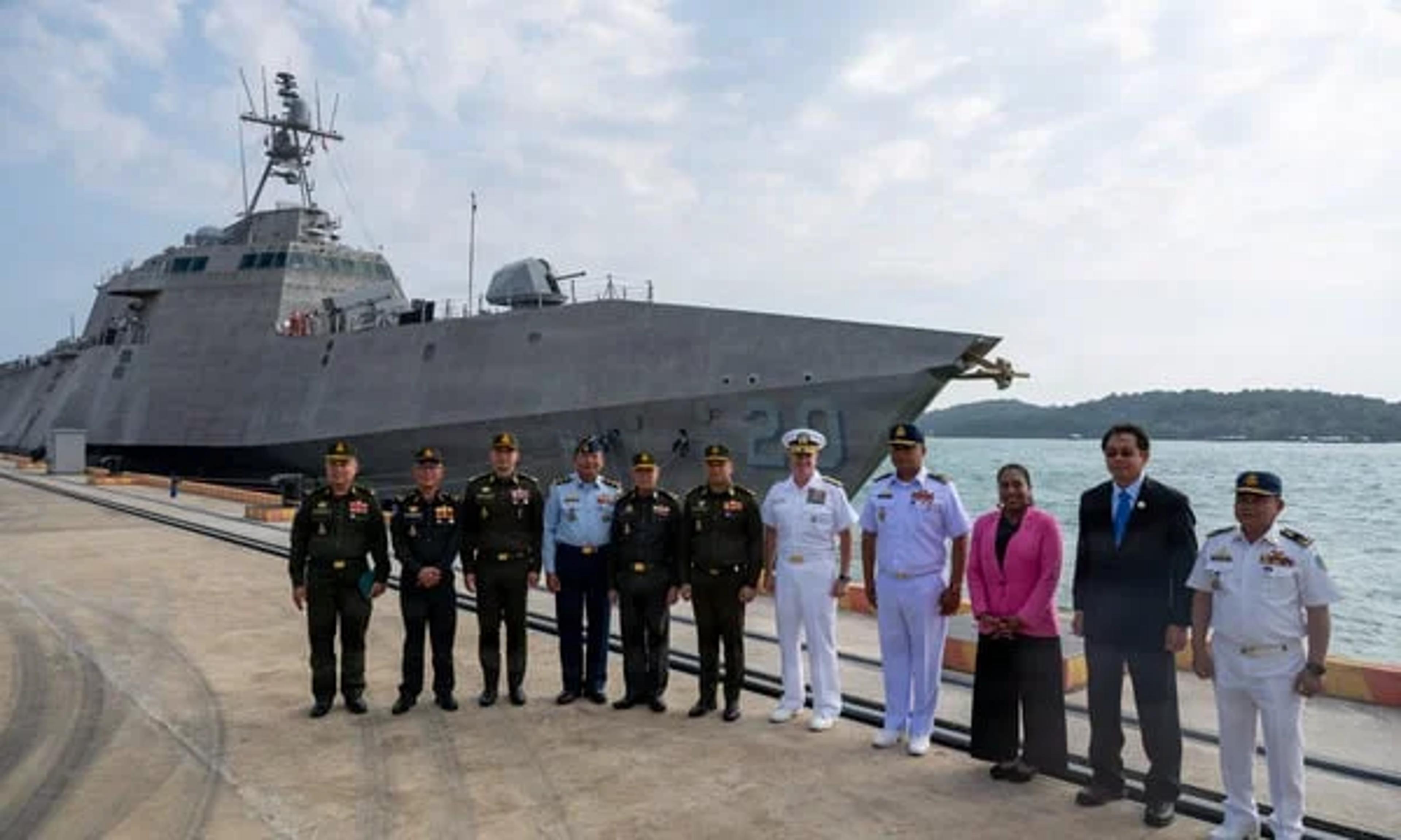 US Warship Pays First Port Call at Cambodia’s Ream Naval Base