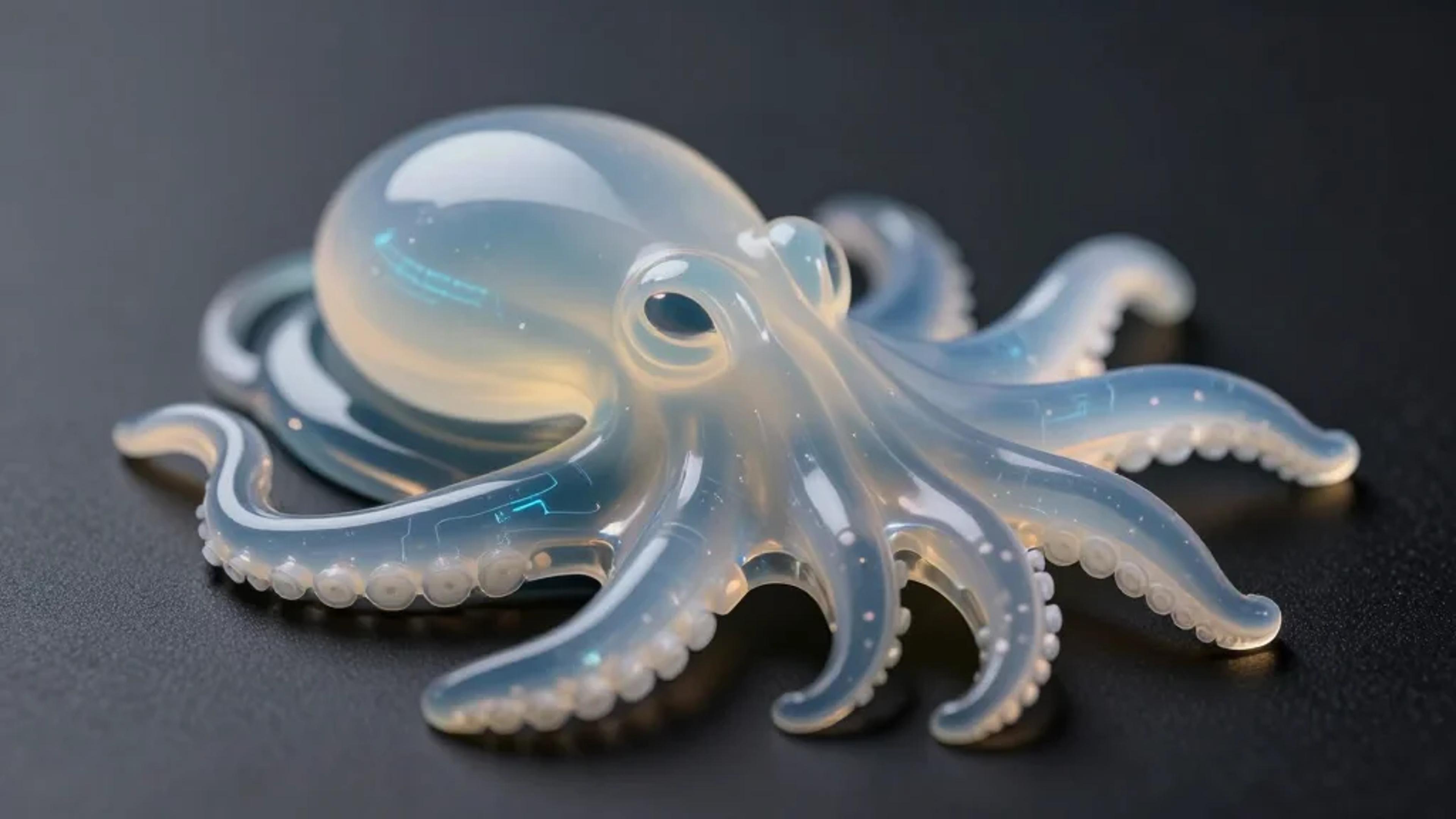 Octopus-Inspired Hydrogel Reveals Hidden Image when Exposed to Temperature Changes or Solvents