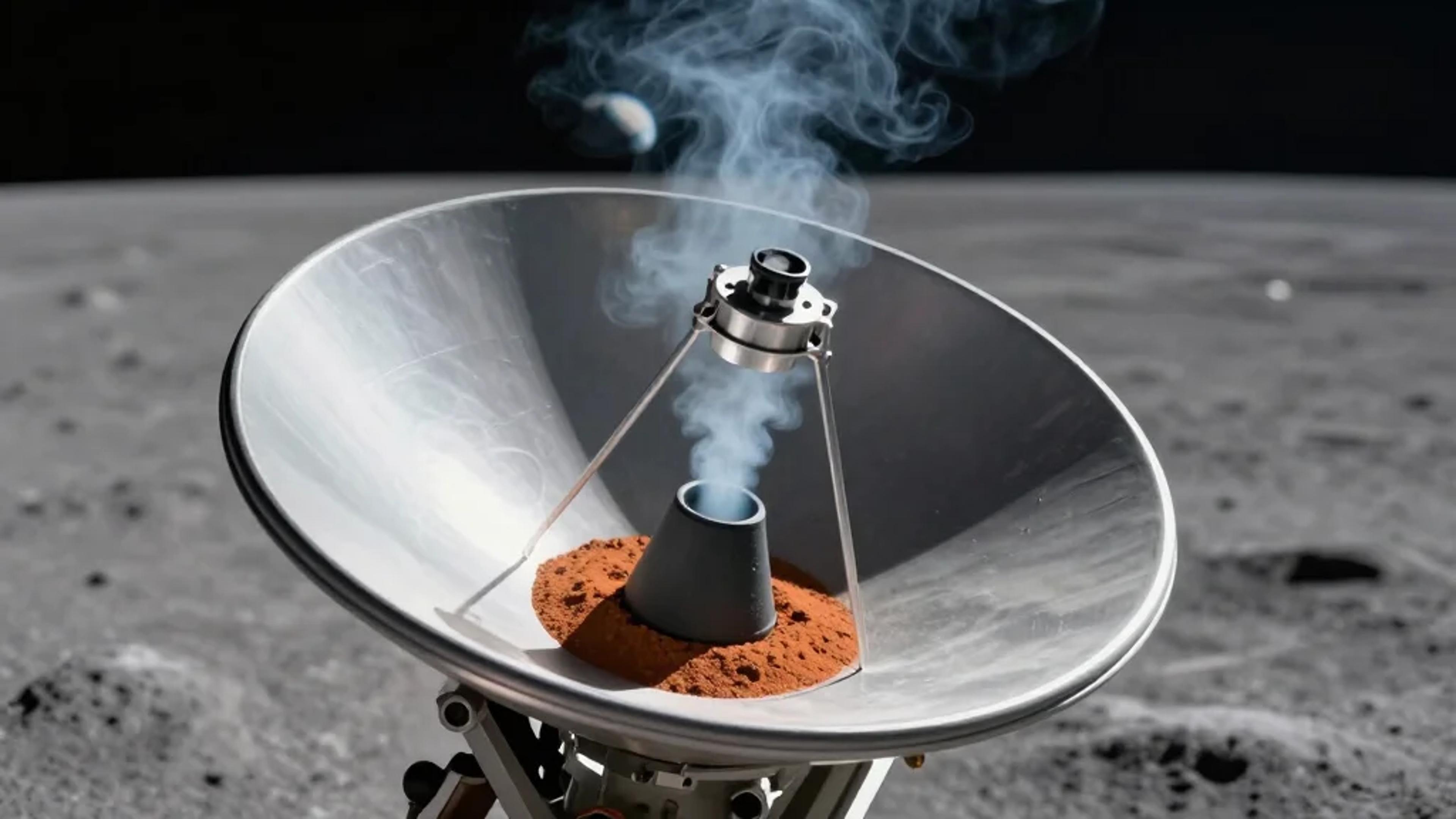 Sunlight Converts Lunar Regolith Into Usable Oxygen