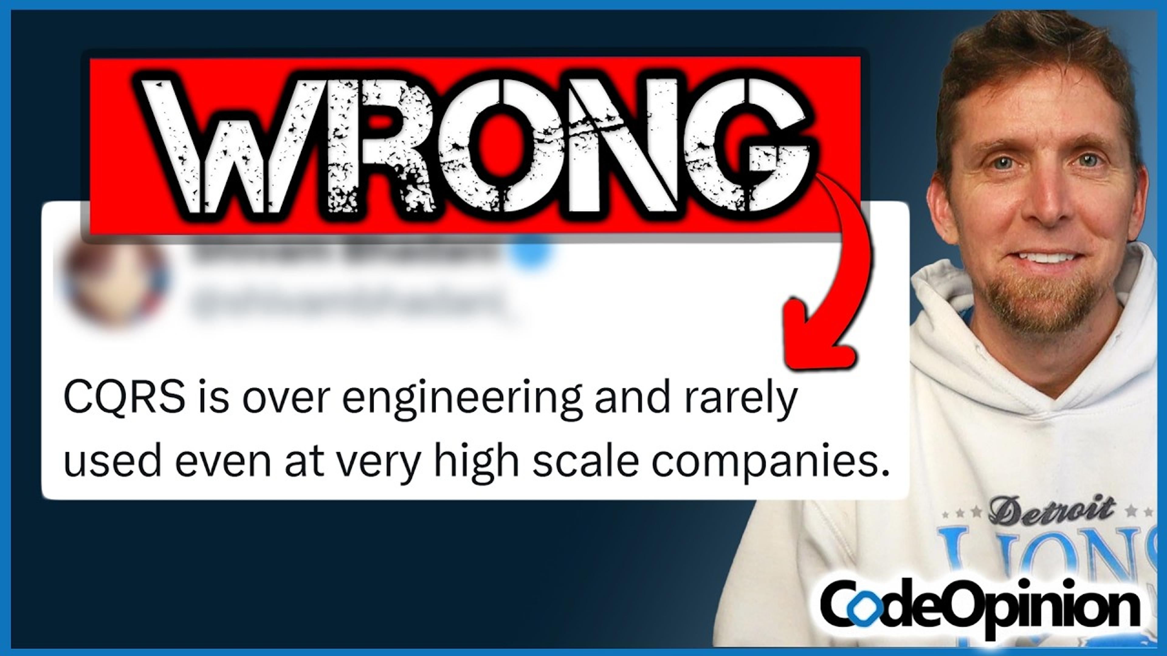 Read Replicas Are NOT CQRS (Stop Confusing This)