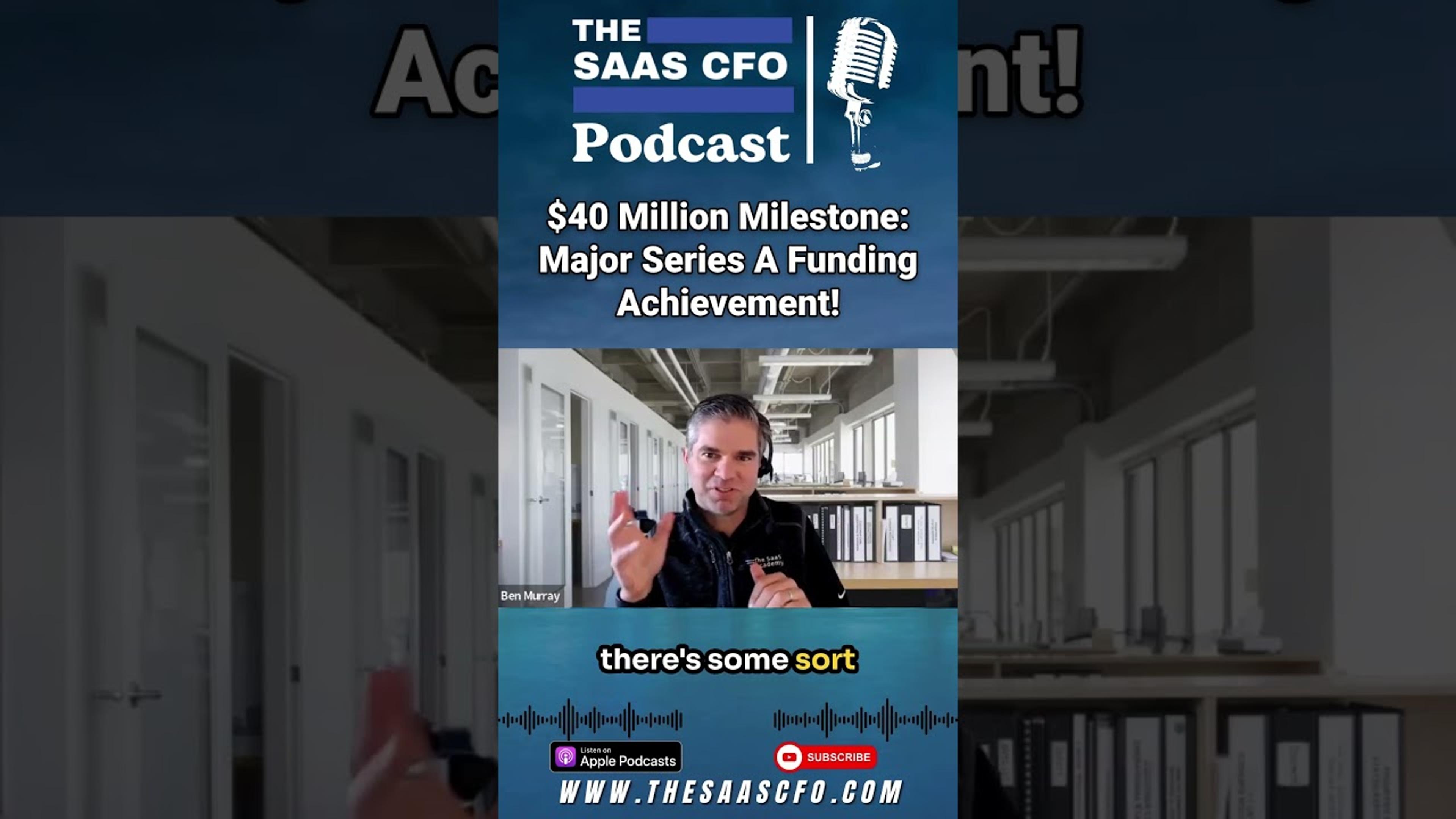 $40 Million Milestone: Major Series A Funding Achievement! #saas #podcast #shorts #ai #stuut