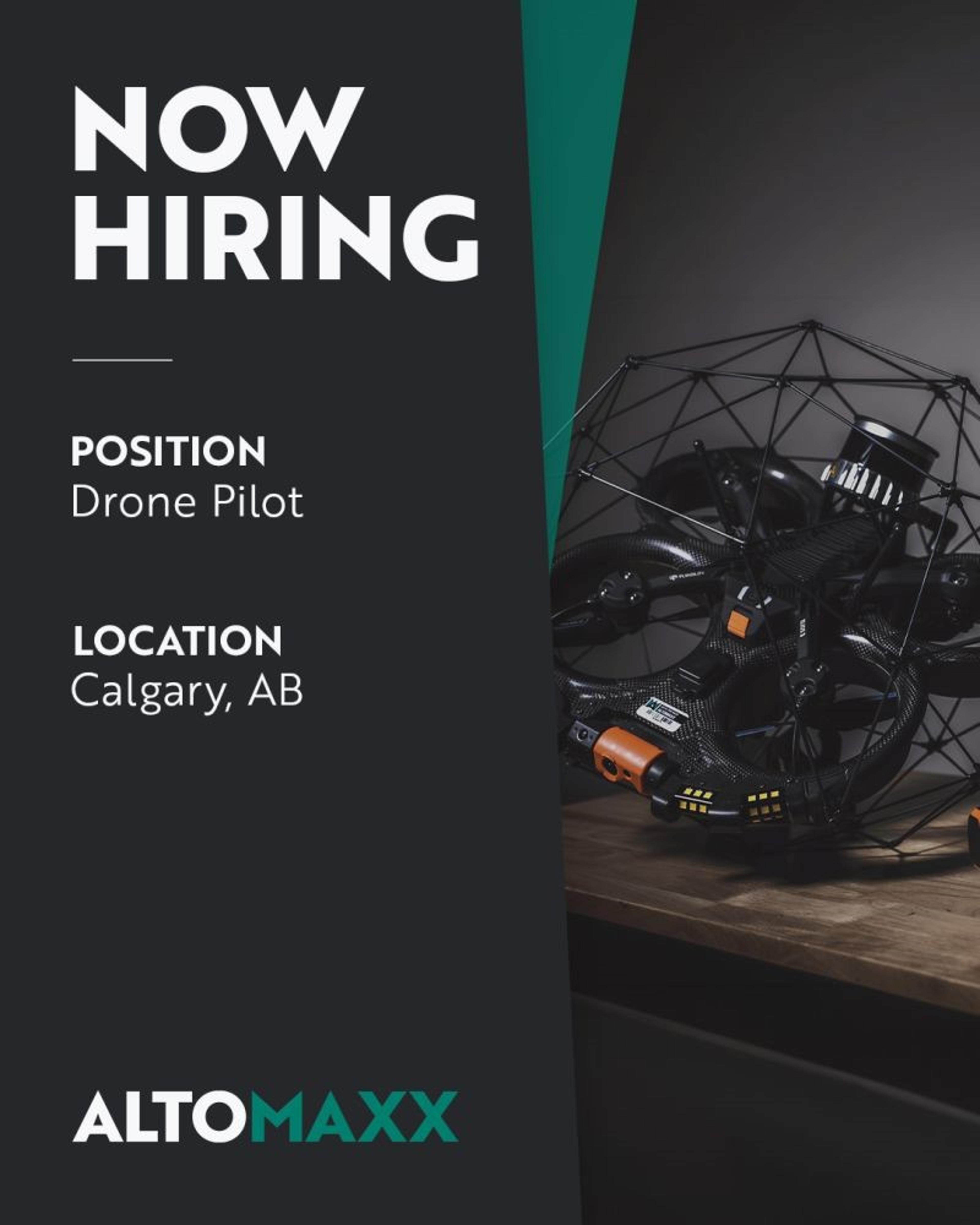 Altomaxx RPAS Specialist – UAS/RPAS Pilot (Calgary AB)