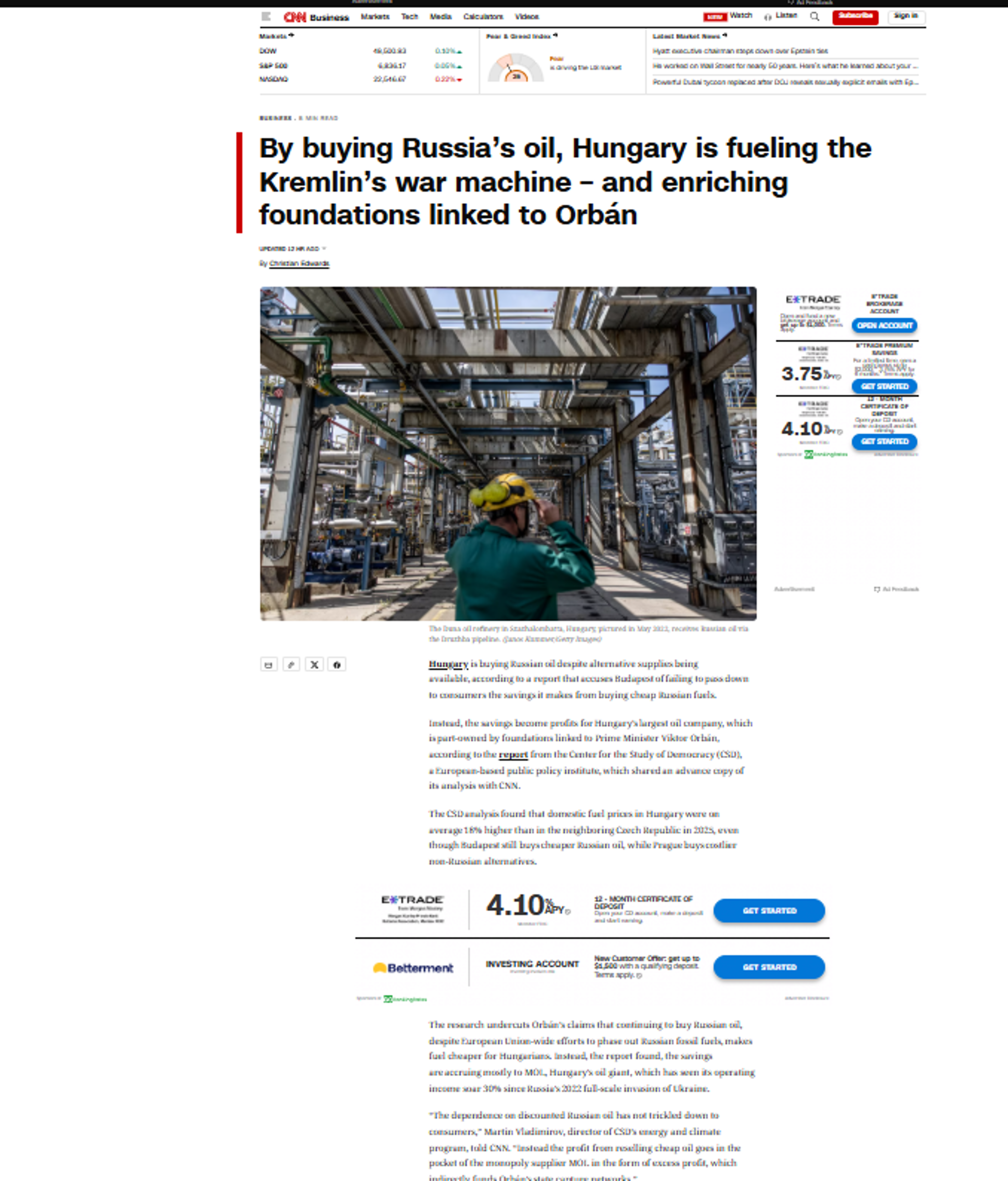 Europe Still Buys Russian LNG and Uranium, Despite Criticism