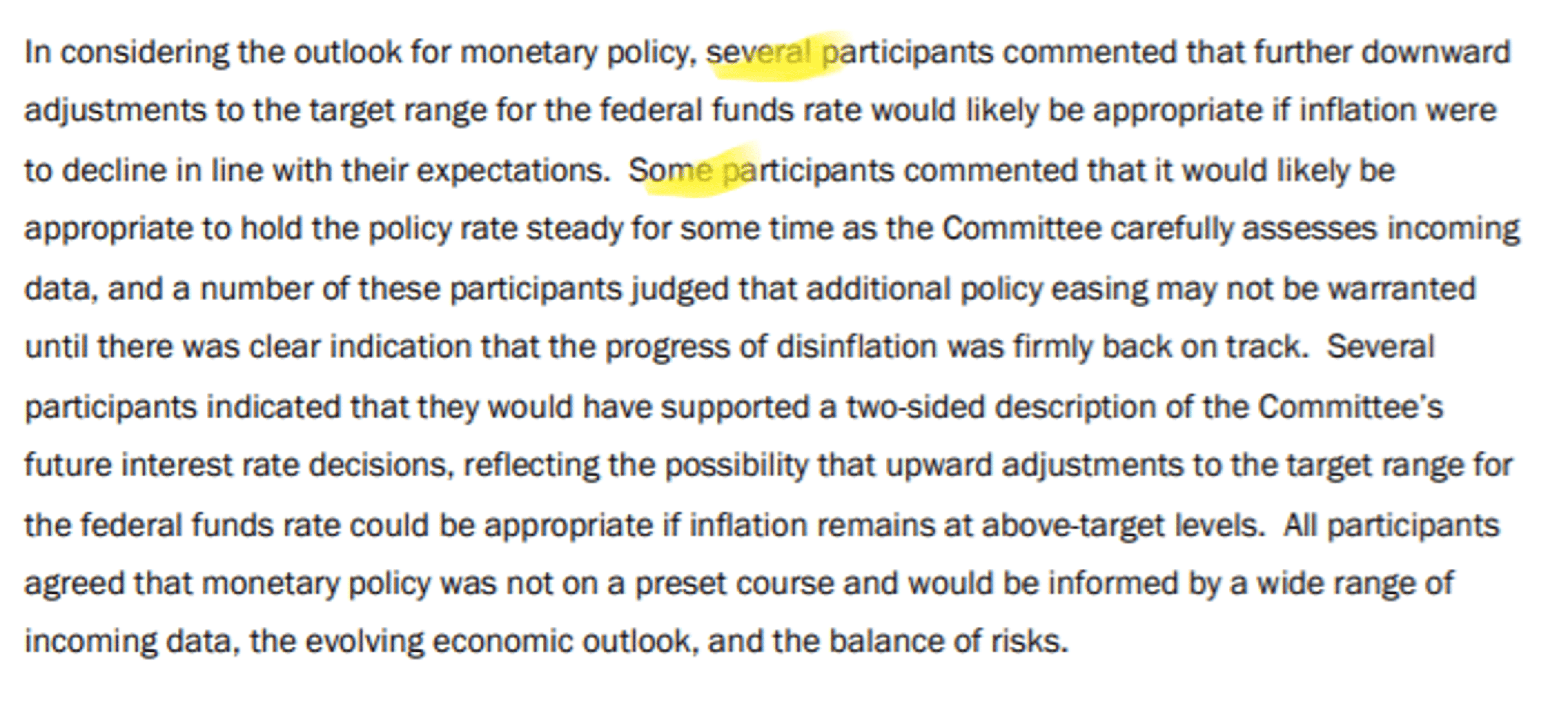 Fed Minutes Reveal Larger Faction Demanding Higher Cut Threshold