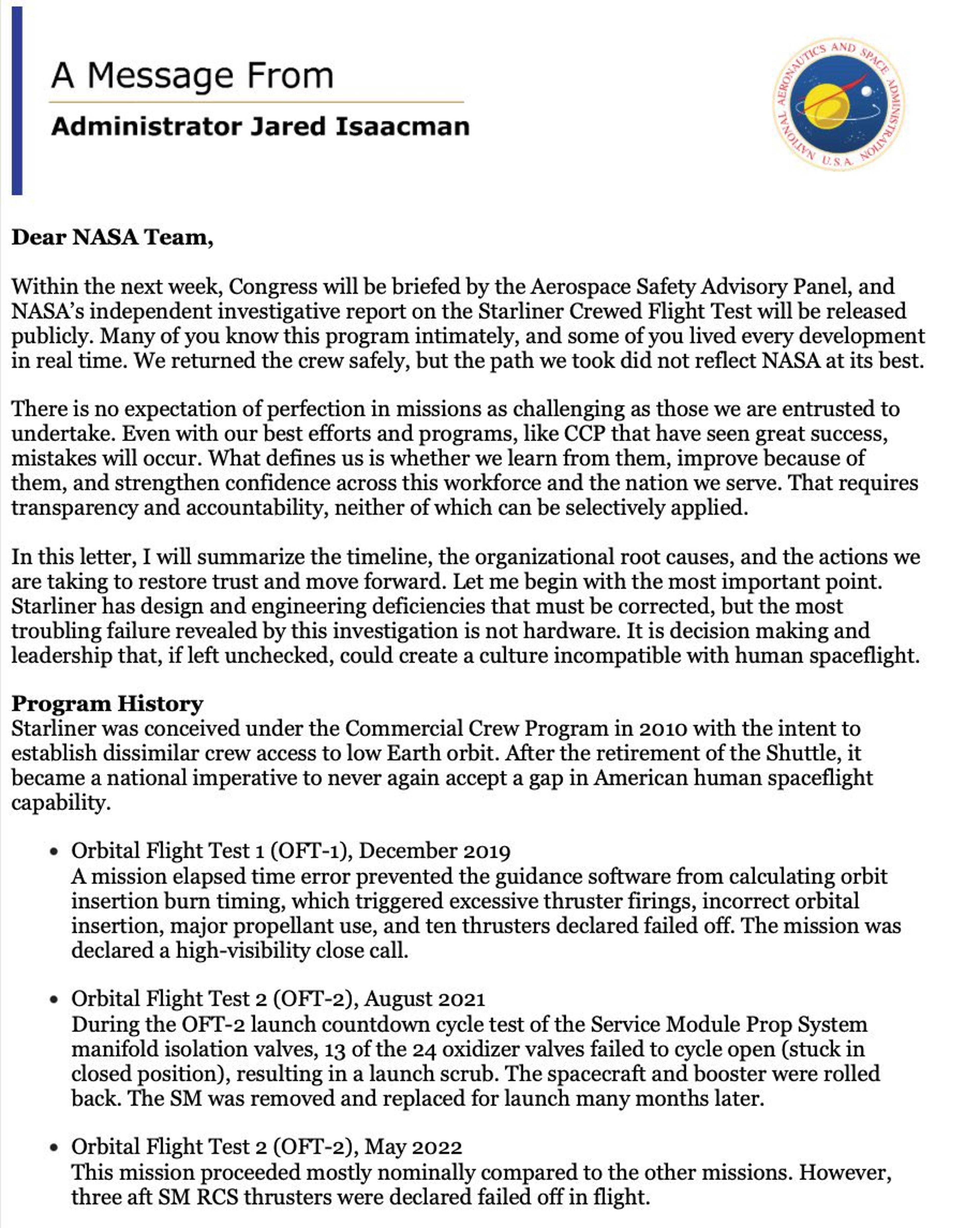 NASA Demands Root‑Cause Fix Before Starliner Returns