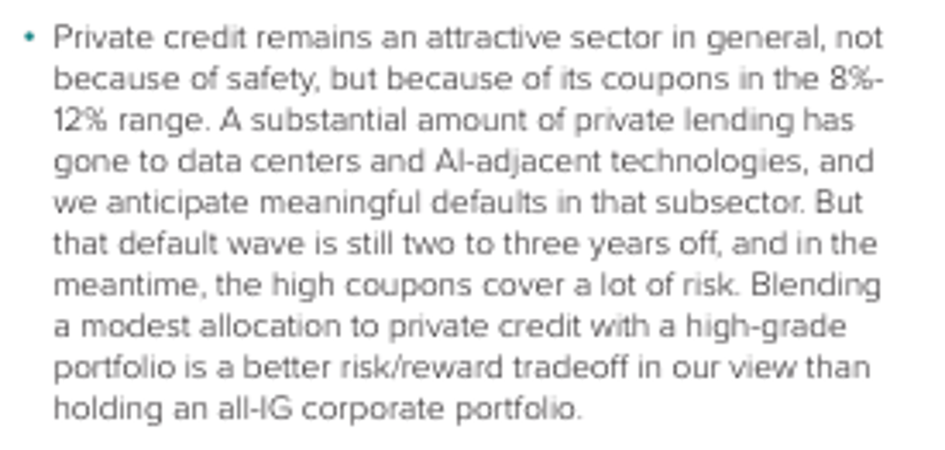 Discussing 2026 Credit Outlook, Including Private Credit