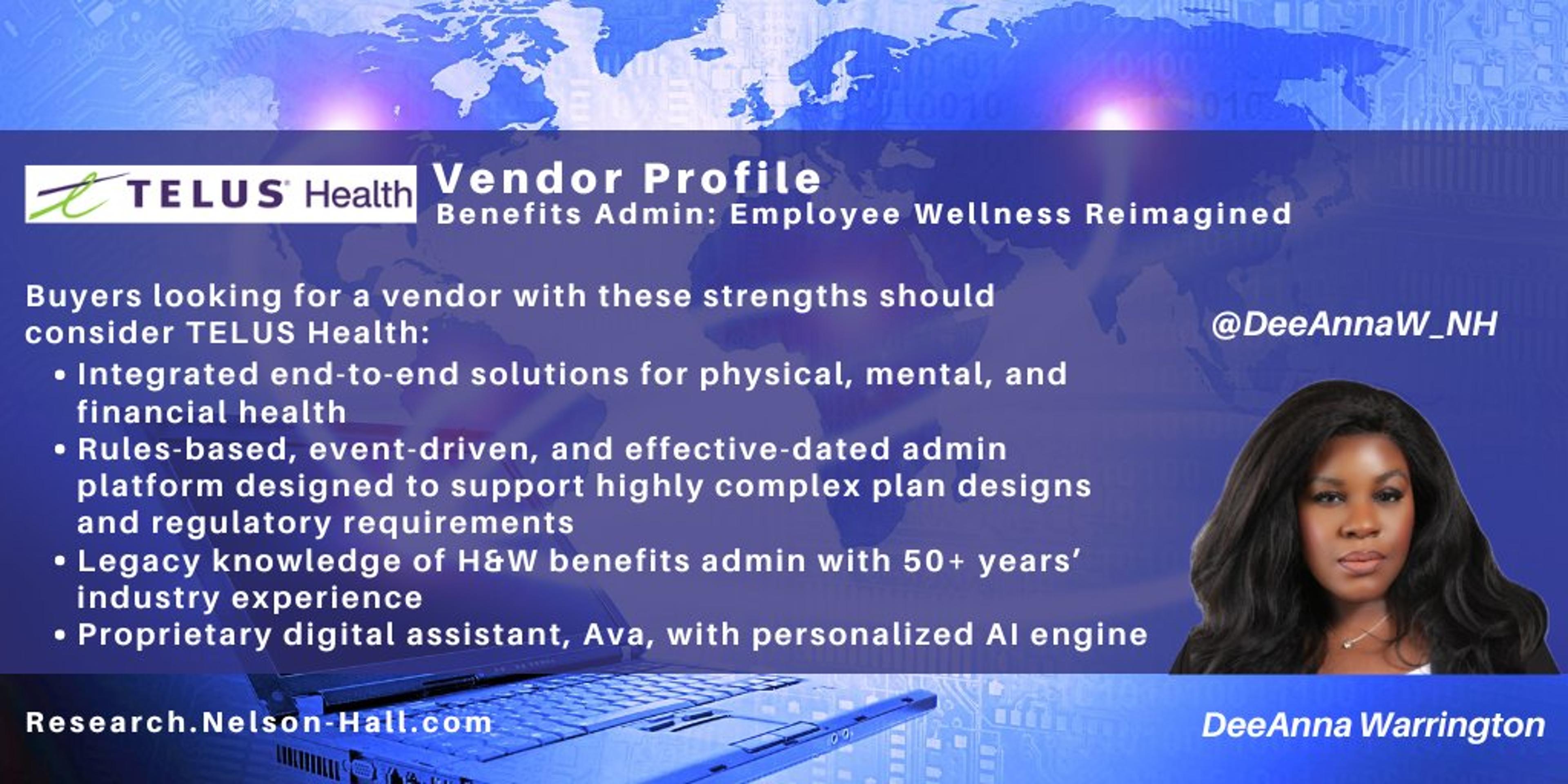 TELUS Health Benefits Administration Profile Receives In‑Depth Review