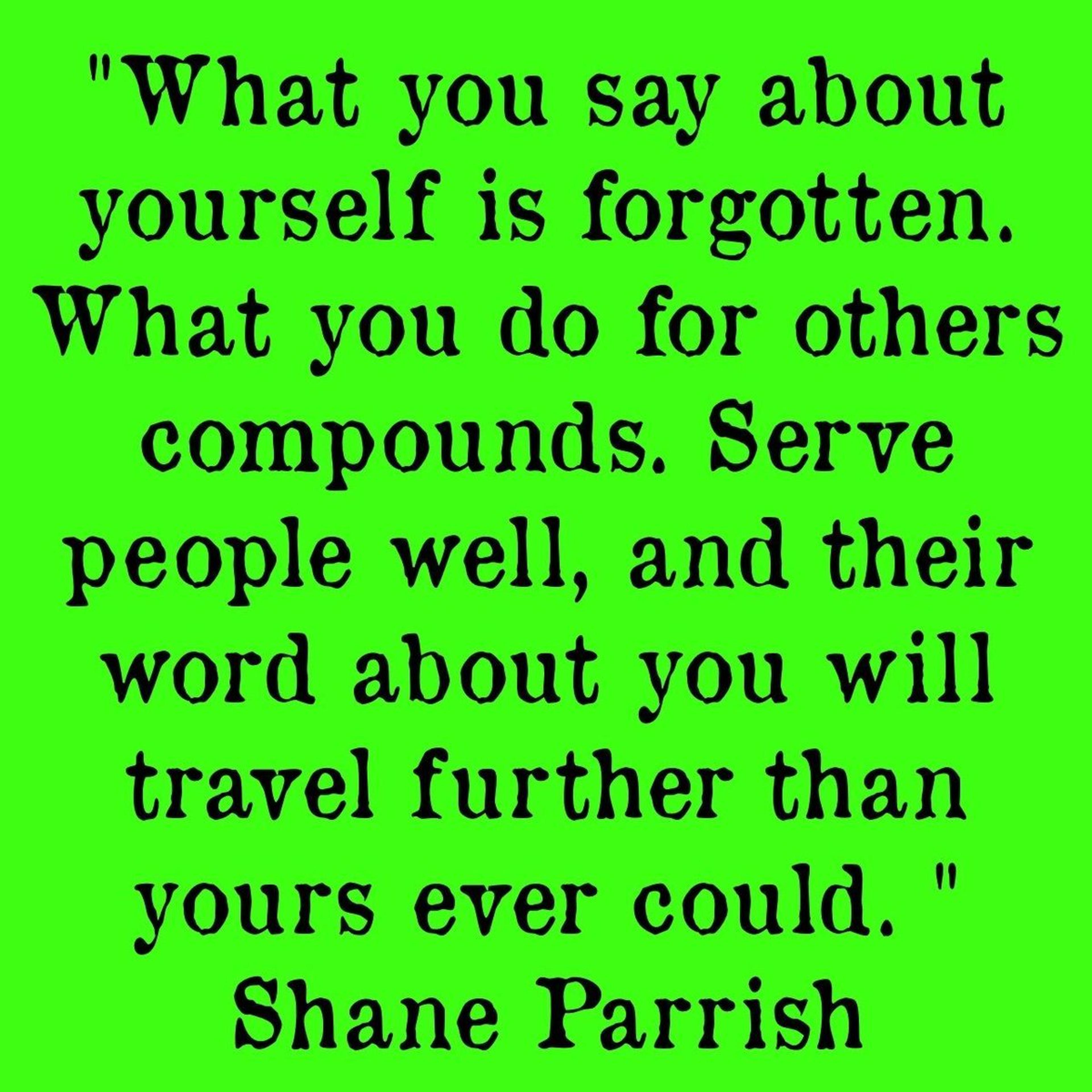 Reputation Grows From Action, Not Self‑Promotion