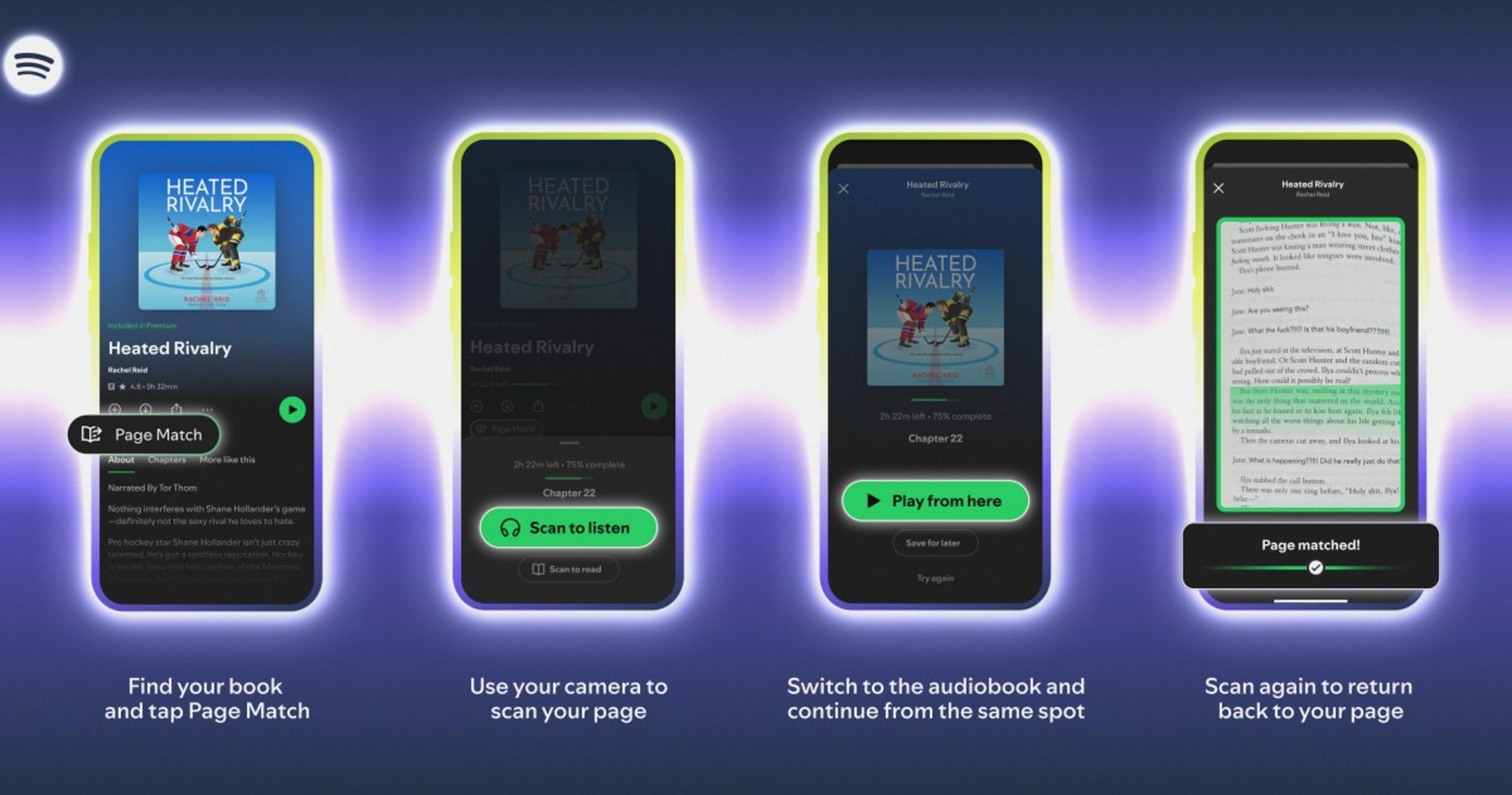Spotify’s Page Match Syncs Your Audiobooks and Your Physical Ones